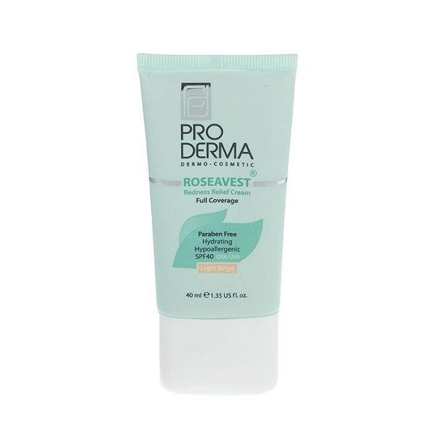 کرم پوشاننده و مرطوب کننده رنگی بژ روشن پوست معمولی و حساس پرودرما